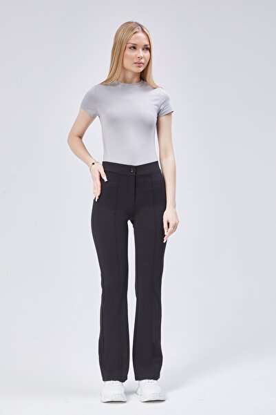 Maison La Femme Ženska Likra delna prugasta Palazzo pantalone