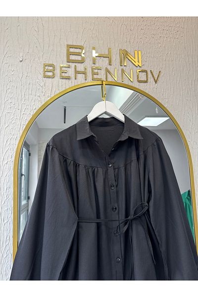 Butik Poplin Shirt with Robe