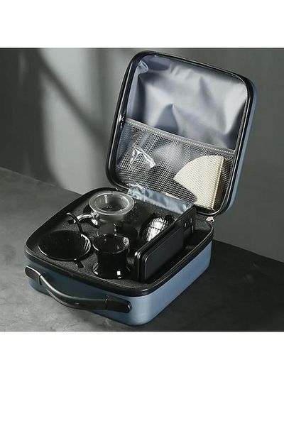 MAAS V60 Coffee Maker Kit - 10 Piece Drip Coffee Set with Portable Travel Bag