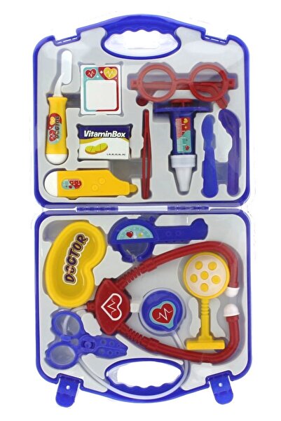 MEGA Mavi Açık Çantalı Doktor Seti