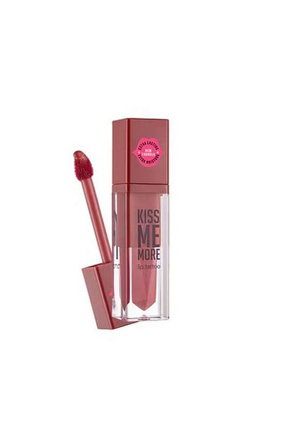 Flormar Kiss Me More - سائل ترطيب مكثف، أحمر شفاه غير لامع، وردة داكنة مجففة