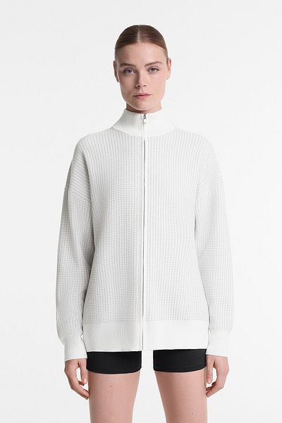 Oysho Knit jacket with high collar