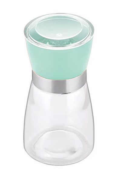 SİHİRLİ AYAKLAR 13 cm Green Salt Pepper Glass Mill - Spice Grinder
