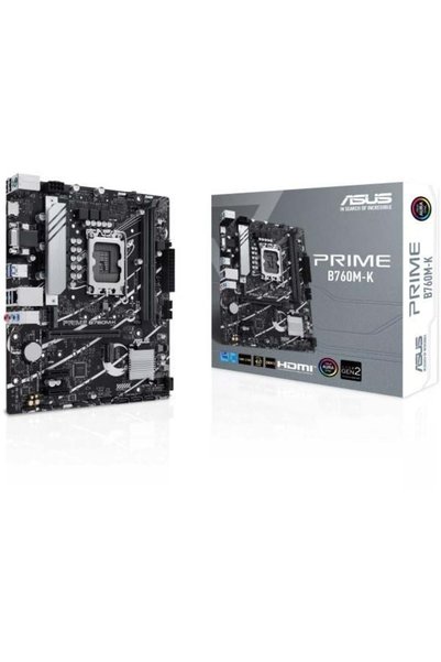 ASUS Prıme B760m-k Ddr5 Hdmı Dp Pcıe 16x V4.0 1700p Matx