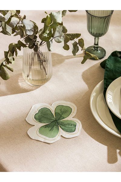 LC Waikiki Lcw Green Clover Pattern - Set of 20 Paper Napkins