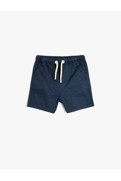 Koton Pamuklu Cep Detaylı Beli Bağlamalı Basic Şort
