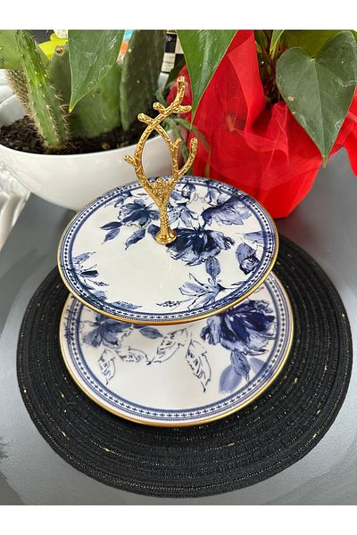 ACAR Freesia Ceramic Plated Plate