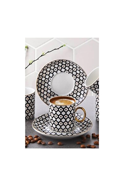 GÖNÜL Gönül Porselen 12 Parça 6'lı Fincan Takımı G4001