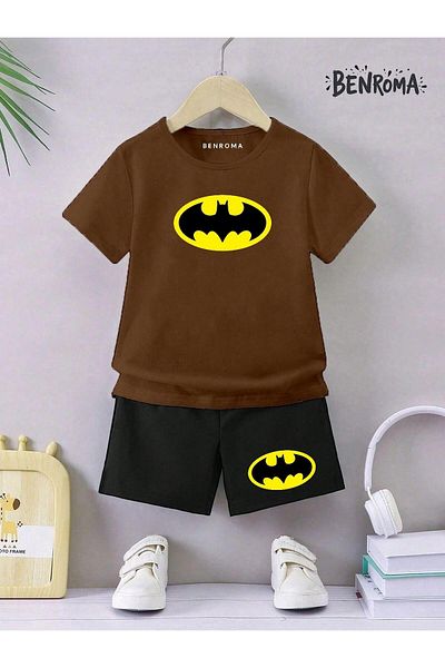 BENROMA Unisex Kids Shorts Set - Character Printed