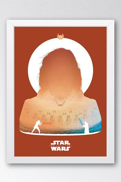 Saturn Pictură înrămată Star Wars - Pictură poster Space Wars Fim