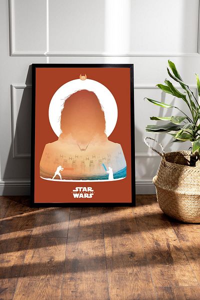 Saturn Pictură înrămată Star Wars - Pictură poster Space Wars Fim