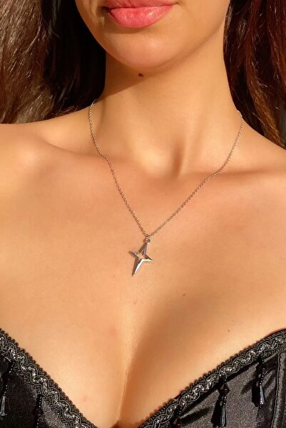 AAcc. Kutup Yıldızı Paslanmaz Çelik Zincirli Kolye