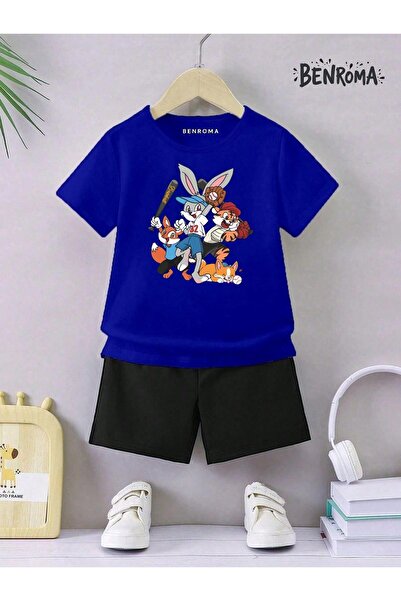 BENROMA Дитячі шорти унісекс з принтом на костюмі з персонажем
