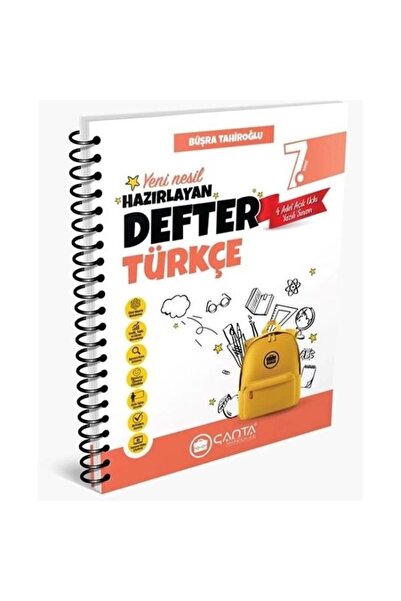Çanta Yayınları 7. Sınıf Türkçe Hazırlayan Defter Yeni