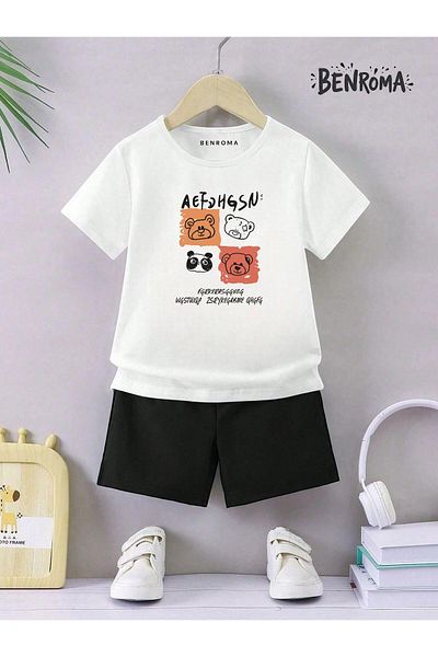 BENROMA Unisex Παιδικό Σετ Σορτς - Character Printed