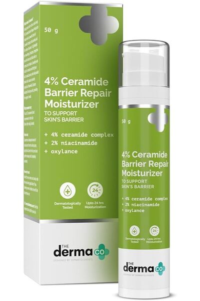 The Derma Co مرطب ديرما كو 4% سيراميد باريير ريبير 50 جرام