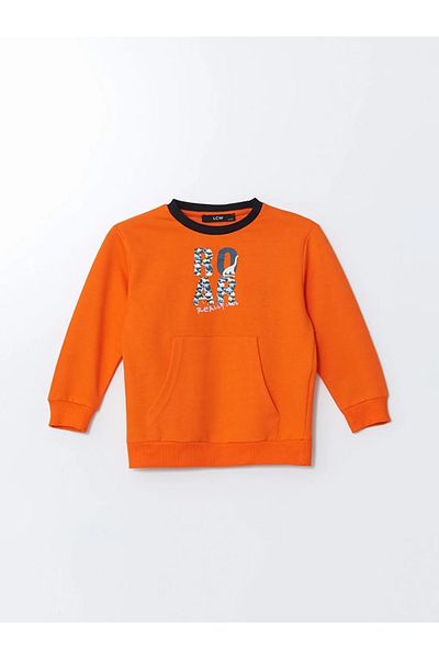 LC Waikiki Lcw Kids Crew Neck Printed Baby Boy Tracksuit Set