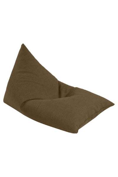 House One Linen Bean Bag Chair with Filing EPS Beads 140x110x90 cm - Brown