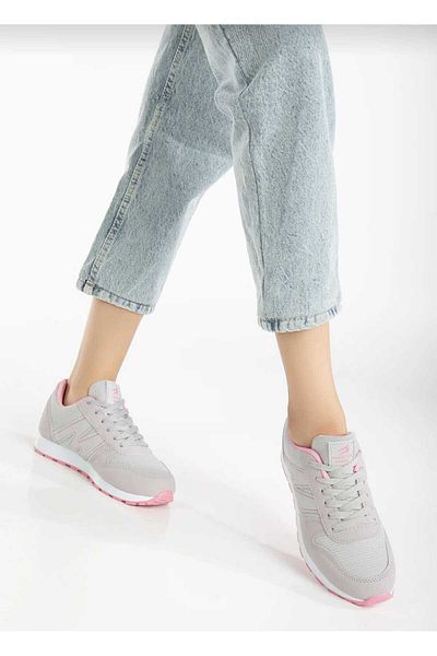 WEBORN Unisex Ice Pink Lace-up Mesh Αναπνεύσιμη Άνετη Σόλα Άνετα Παιδικά Αθλητικά Παπούτσια για περπάτημα