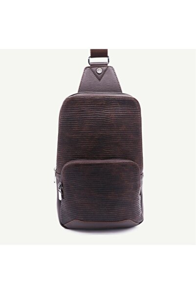 Uderra Leather Uderra Men's Genuine Leather Brown Crossbody Bag - S2Ex0205