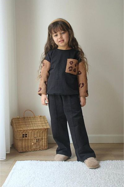 JELİBOOM SET DE PANTALONI DETALIATI TRICOTATI PENTRU FATA