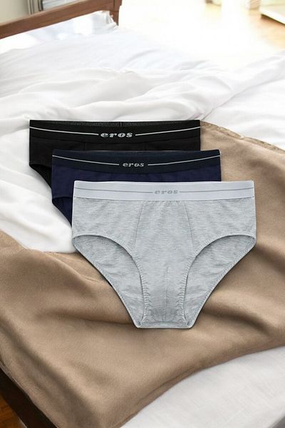 Eros Ανδρικό εσώρουχο βαμβακερό 3 χρωμάτων İ4704-28WV15e