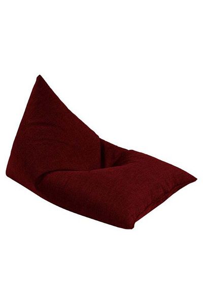 soufa dibaj Linen Bean Bag Chair with Filing EPS Beads 140x110x90 cm - Burgundy