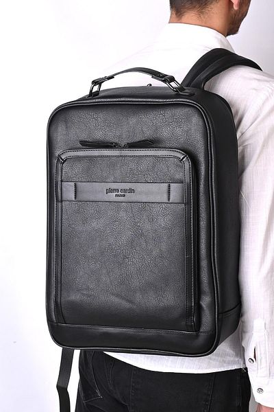 Pierre Cardin 01Pc00110-Syh Backpack with Laptop Compartment Black