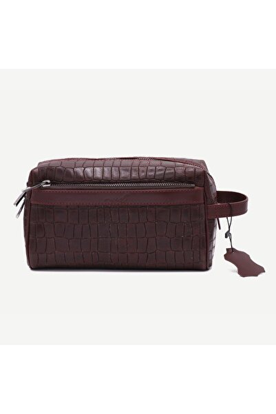 Uderra Leather حقيبة يد رجالية من الجلد الطبيعي باللون الأحمر الداكن من Uderr...
