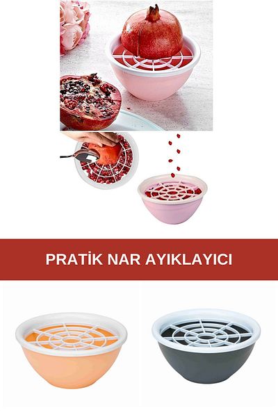 HB LİFE Narmatik, Easy Pomegranate Sorter, Practical Pomegranate Sorting and Cleaning Container, Extract Pomegranate Seeds