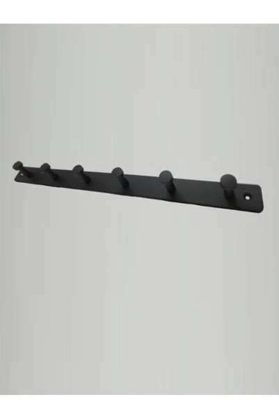 ardini Black Matte - Either Self-adhesive Bathroom Hanger Mushroom Set of Six Towels