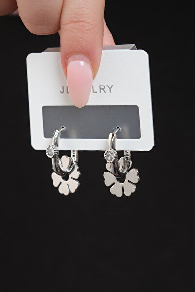 Jack Ferrero أقراط نسائية من الفولاذ بحجر الزركون لا تفقد اللون