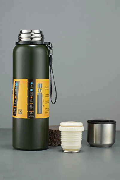 Cin CIN491YS, 750 ml, Termos, Su Termosu, 6 Katmanlı, Tutmalı, Kamp Piknik Te...