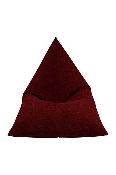 soufa dibaj Linen Bean Bag Chair with Filing EPS Beads 140x110x90 cm - Burgundy