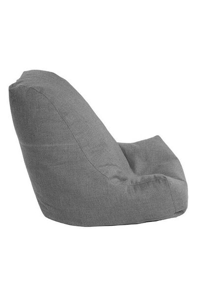 soufa dibaj Linen Bean Bag Chair with Filing EPS beads 70x70x90 cm - Light Grey