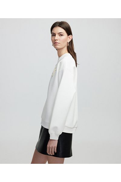 İpekyol Sweatshirt with Flower Applique