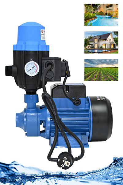 Mur-Cell Qb70 Su Pompası Hidromat Pompalı Otomatik Paket Hidrofor Su Motoru Bahçe Pompası 0.75hp