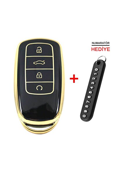 babikamium لـ Chery Tiggo 8 Pro - Omoda 5 Tiggo 7 Avantgarde حافظة ريموت سودا...