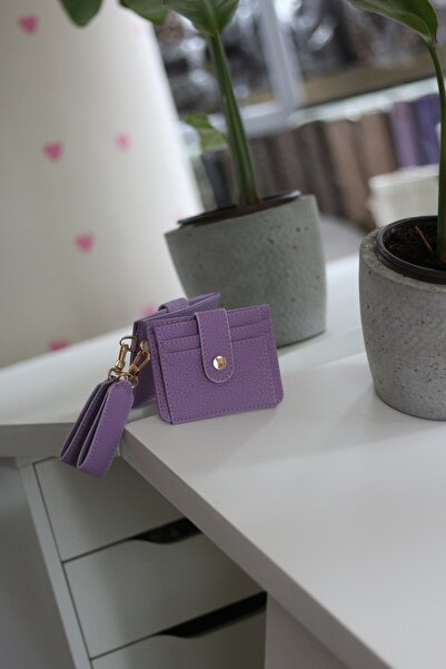Moom Bag Women's Lilac Mascot Card Holder Wallet
