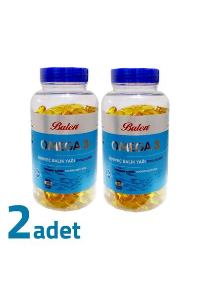 Balen Omega 3 Norveç Balık Yağı () 1380MG x 100 Yumuşak Kapsül x 2 Kutu