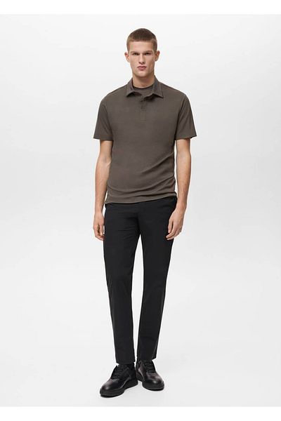 MANGO Man Atmungsaktives, bequemes Stretch-Poloshirt