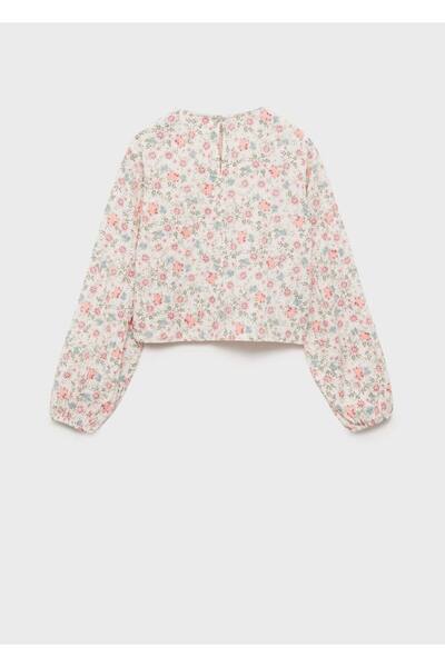 MANGO Kids Floral Patterned Blouse