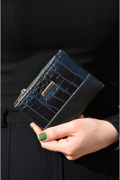 Mazel Design Crocodile Patterned Basic Wallet
