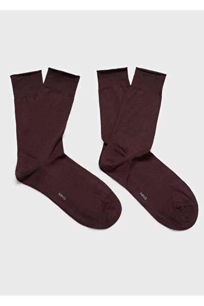 MANGO Man Σετ με 2 μακριές βαμβακερές κάλτσες