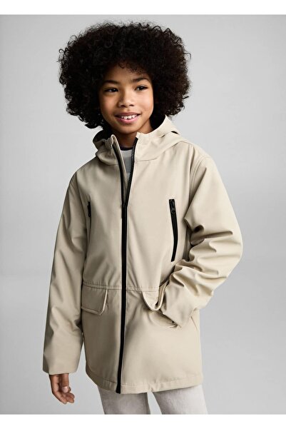 MANGO Kids Cepli ve kapüşonu parka