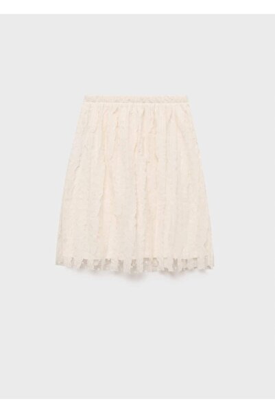 MANGO Kids Kontrast parçalı tül etek