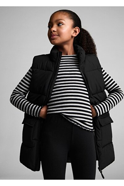 MANGO Kids Lange Steppweste