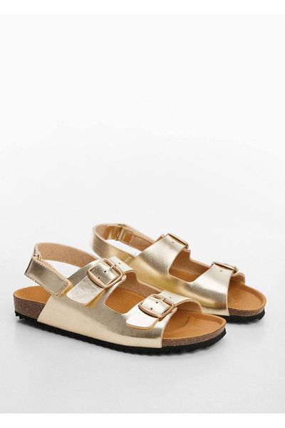 MANGO Kids Sandalen mit metallischer Schnalle