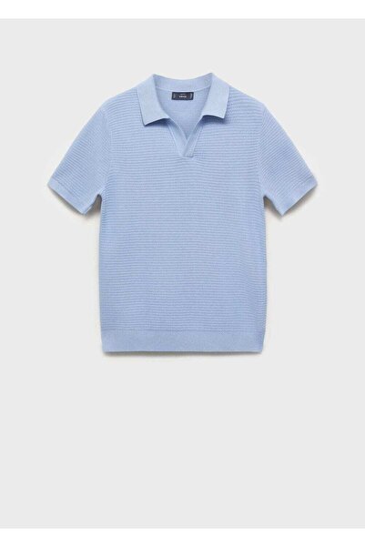 MANGO Man Tricou polo din tricotaje turnate din bumbac 100%.