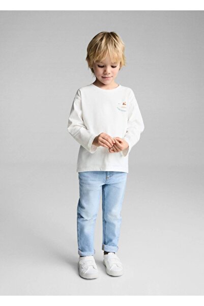 MANGO Baby T-shirt με βαμβακερά σχέδια